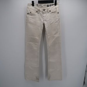 Miss Me White Embellished Cross Boot Cut Jeans